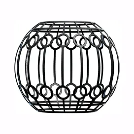 Metal railing fence